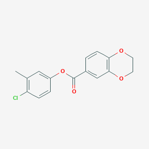 4-Chloro-3-methylphenyl 2,3-dihydro-1,4-benzodioxine-6-carboxylate