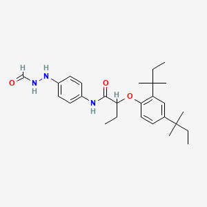 Butanamide, 2-(2,4-bis(1,1-dimethylpropyl)phenoxy)-N-(4-(2-formylhydrazino)phenyl)-