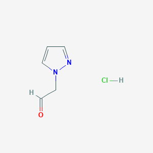 1H-Pyrazol-1-ylacetaldehyde hydrochloride