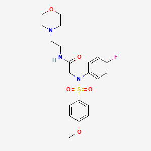 N~2~-(4-fluorophenyl)-N~2~-[(4-methoxyphenyl)sulfonyl]-N-[2-(morpholin-4-yl)ethyl]glycinamide