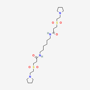 N,N'-hexane-1,6-diylbis(3-{[2-(pyrrolidin-1-yl)ethyl]sulfonyl}propanamide)