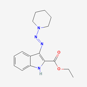 ethyl 3-[(E)-piperidin-1-yldiazenyl]-1H-indole-2-carboxylate