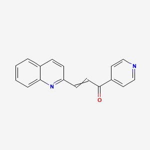 1-(4-Pyridinyl)-3-(2-quinolinyl)-2-propen-1-one