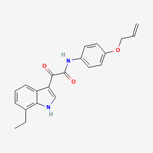 molecular formula C21H20N2O3 B15151758 2-(7-ethyl-1H-indol-3-yl)-2-oxo-N-[4-(prop-2-en-1-yloxy)phenyl]acetamide 