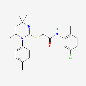 N-(5-chloro-2-methylphenyl)-2-{[4,4,6-trimethyl-1-(4-methylphenyl)-1,4-dihydropyrimidin-2-yl]sulfanyl}acetamide