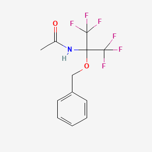 N-[2-(benzyloxy)-1,1,1,3,3,3-hexafluoropropan-2-yl]acetamide