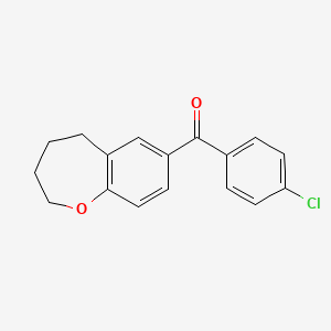 (4-Chlorophenyl)(2,3,4,5-tetrahydrobenzo[b]oxepin-7-yl)methanone