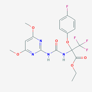 ethyl N-[(4,6-dimethoxypyrimidin-2-yl)carbamoyl]-3,3,3-trifluoro-2-(4-fluorophenoxy)alaninate