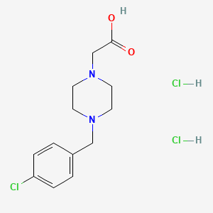 molecular formula C13H19Cl3N2O2 B1515192 [4-(4-Chlorobenzyl)-1-piperazinyl]acetic acid dihydrochloride CAS No. 313235-14-2