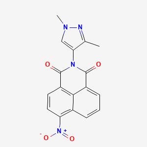 2-(1,3-dimethyl-1H-pyrazol-4-yl)-6-nitro-1H-benzo[de]isoquinoline-1,3(2H)-dione