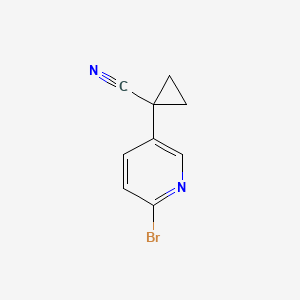 molecular formula C9H7BrN2 B1515194 1-(6-Bromopyridin-3-YL)cyclopropanecarbonitrile CAS No. 827628-16-0