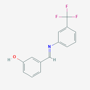 3-[(E)-{[3-(trifluoromethyl)phenyl]imino}methyl]phenol