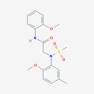 N~2~-(2-methoxy-5-methylphenyl)-N-(2-methoxyphenyl)-N~2~-(methylsulfonyl)glycinamide