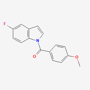 molecular formula C16H12FNO2 B1515196 (5-Fluoro-1H-indol-1-yl)(4-methoxyphenyl)methanone CAS No. 820234-22-8