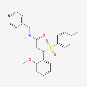 N~2~-(2-methoxyphenyl)-N~2~-[(4-methylphenyl)sulfonyl]-N-(pyridin-4-ylmethyl)glycinamide