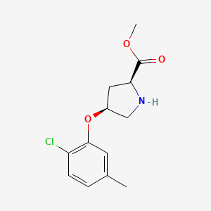 Methyl (2S,4S)-4-(2-chloro-5-methylphenoxy)-2-pyrrolidinecarboxylate