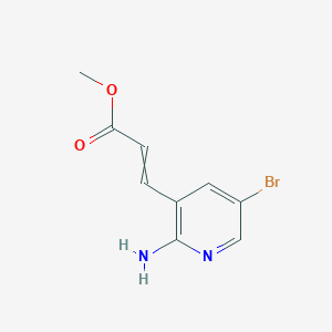 Methyl 3-(2-amino-5-bromopyridin-3-yl)prop-2-enoate