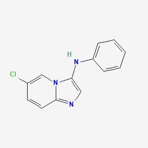 molecular formula C13H10ClN3 B1515203 6-Chloro-N-phenylimidazo[1,2-a]pyridin-3-amine CAS No. 823806-56-0