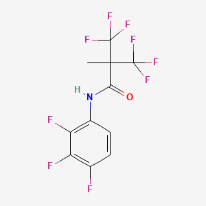 3,3,3-trifluoro-2-methyl-2-(trifluoromethyl)-N-(2,3,4-trifluorophenyl)propanamide