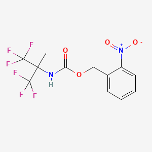 (2-nitrophenyl)methyl N-(1,1,1,3,3,3-hexafluoro-2-methylpropan-2-yl)carbamate