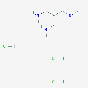 molecular formula C6H20Cl3N3 B1515213 2-(Aminomethyl)-N1,N1-dimethylpropane-1,3-diamine trihydrochloride CAS No. 936255-80-0