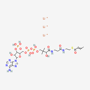 molecular formula C25H40Li3N7O17P3S B1515216 2-Butenoyl coenzyme A lithium salt 