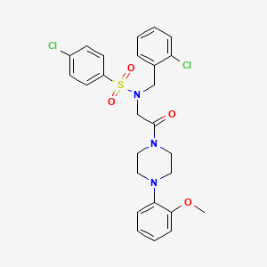 4-chloro-N-(2-chlorobenzyl)-N-{2-[4-(2-methoxyphenyl)piperazin-1-yl]-2-oxoethyl}benzenesulfonamide