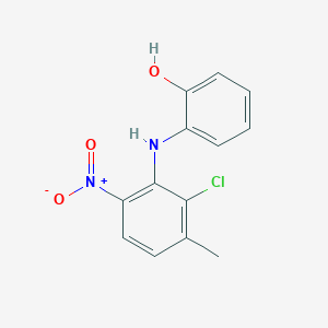 2-((2-Chloro-3-methyl-6-nitrophenyl)amino)phenol