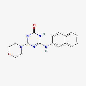 4-(Morpholin-4-yl)-6-(naphthalen-2-ylamino)-1,3,5-triazin-2-ol