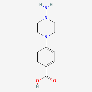 molecular formula C11H15N3O2 B1515267 4-(4-Aminopiperazin-1-yl)benzoic acid 