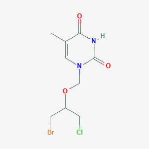 1-{[(1-bromo-3-chloropropan-2-yl)oxy]methyl}-5-methylpyrimidine-2,4(1H,3H)-dione