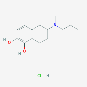 molecular formula C14H22ClNO2 B1515290 5,6-Dihydroxy-N-methyl-N-propyl-aminotetraline hydrochloride 