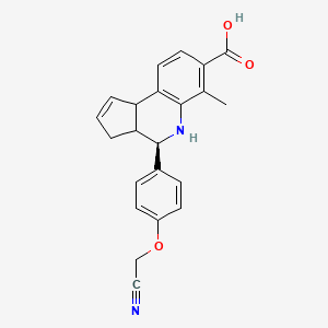 (4R)-4-[4-(cyanomethoxy)phenyl]-6-methyl-3a,4,5,9b-tetrahydro-3H-cyclopenta[c]quinoline-7-carboxylic acid