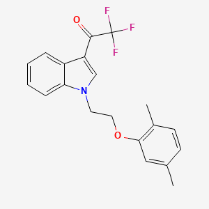 1-{1-[2-(2,5-dimethylphenoxy)ethyl]-1H-indol-3-yl}-2,2,2-trifluoroethanone