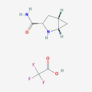 molecular formula C8H11F3N2O3 B1515294 (1S,3S,5S)-2-Azabicyclo[3.1.0]hexane-3-carboxamide 2,2,2-trifluoroacetate CAS No. 361440-69-9