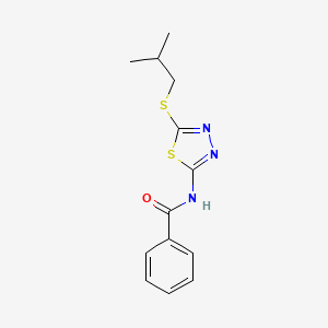 N-{5-[(2-methylpropyl)sulfanyl]-1,3,4-thiadiazol-2-yl}benzamide