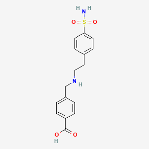 4-({[2-(4-Sulfamoylphenyl)ethyl]amino}methyl)benzoic acid