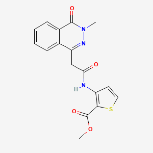 Methyl 3-{[(3-methyl-4-oxo-3,4-dihydrophthalazin-1-yl)acetyl]amino}thiophene-2-carboxylate