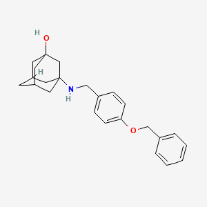 3-({[4-(Benzyloxy)phenyl]methyl}amino)adamantan-1-ol