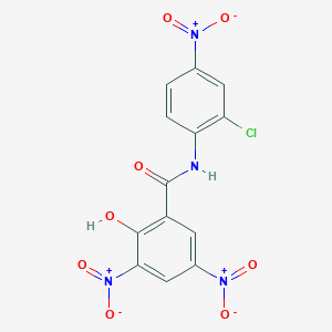 N-(2-chloro-4-nitrophenyl)-2-hydroxy-3,5-dinitrobenzamide