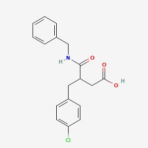 4-(Benzylamino)-3-(4-chlorobenzyl)-4-oxobutanoic acid