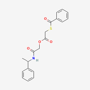 2-Oxo-2-[(1-phenylethyl)amino]ethyl [(phenylcarbonyl)sulfanyl]acetate