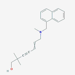 molecular formula C21H25NO B1515321 2,2-Dimethyl-7-[methyl(naphthalen-1-ylmethyl)amino]hept-5-EN-3-YN-1-OL 