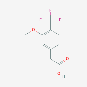 molecular formula C10H9F3O3 B1515327 2-(3-Methoxy-4-(trifluoromethyl)phenyl)acetic acid CAS No. 1214372-96-9