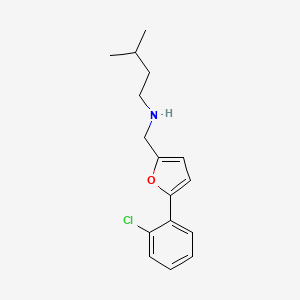 N-{[5-(2-chlorophenyl)furan-2-yl]methyl}-3-methylbutan-1-amine