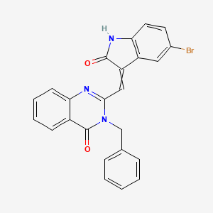 3-benzyl-2-[(5-bromo-2-oxo-1,2-dihydro-3H-indol-3-ylidene)methyl]quinazolin-4(3H)-one