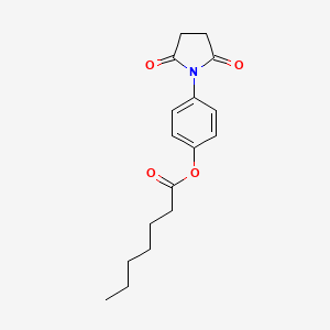 4-(2,5-Dioxopyrrolidin-1-yl)phenyl heptanoate