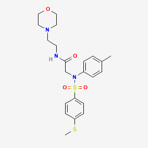 N~2~-(4-methylphenyl)-N~2~-{[4-(methylsulfanyl)phenyl]sulfonyl}-N-[2-(morpholin-4-yl)ethyl]glycinamide