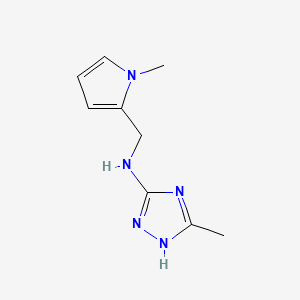 3-methyl-N-[(1-methyl-1H-pyrrol-2-yl)methyl]-1H-1,2,4-triazol-5-amine