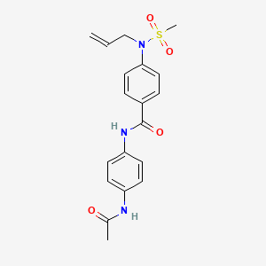 N-[4-(acetylamino)phenyl]-4-[allyl(methylsulfonyl)amino]benzamide